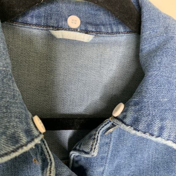 Miu Miu Jean Jacket  Cropped The Suan Sz Medium - Picture 6 of 7